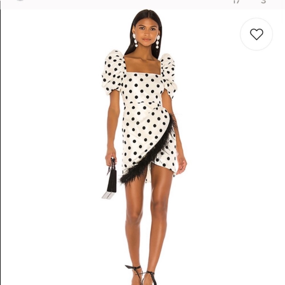 Patrizia Pepe Silk Apricot Polka Dot Cutout Dress - Picture 14 of 14